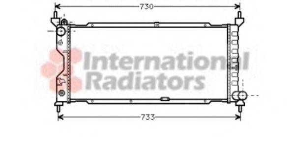 VAN WEZEL 37002185 Радиатор, охлаждение двигателя