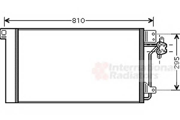 VAN WEZEL 58005236 Конденсатор, кондиционер