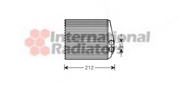 VAN WEZEL 37006354 Теплообменник, отопление салона