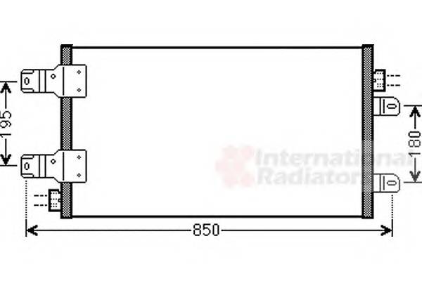 VAN WEZEL 43005443 Конденсатор, кондиционер