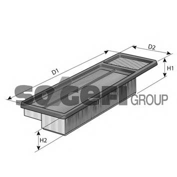 PURFLUX A1455 Повітряний фільтр