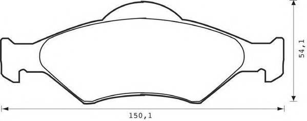 JURID 571996J Комплект тормозных колодок,