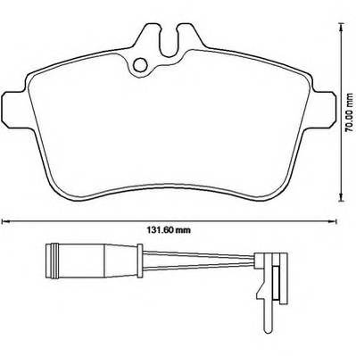 JURID 573230JC Комплект тормозных колодок,