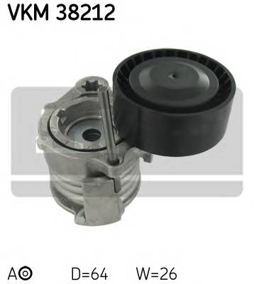 SKF VKM 38212 Натяжний ролик, полікліновий