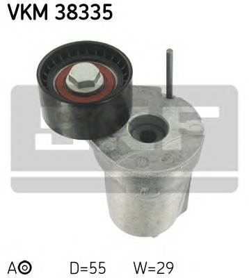 SKF VKM 38335 Натяжной ролик, поликлиновой