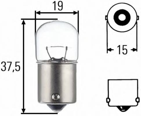 HELLA 8GA 002 071-251 Лампа розжарювання; ліхтар