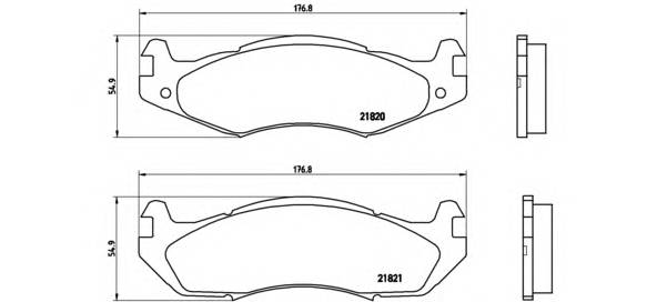 BREMBO P 37 001 Комплект тормозных колодок,