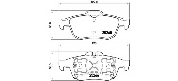 BREMBO P 68 057 Комплект тормозных колодок,