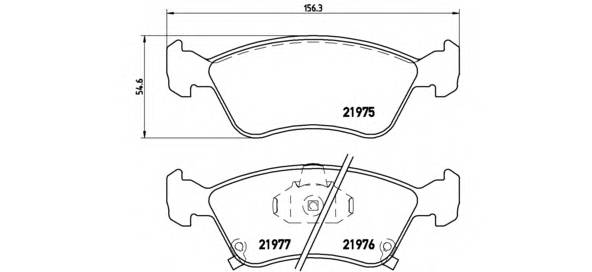 BREMBO P 83 041 Комплект тормозных колодок,