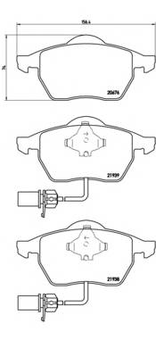 BREMBO P 85 037 Комплект гальмівних колодок,