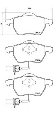 BREMBO P 85 085 Комплект гальмівних колодок,