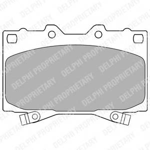 DELPHI LP1308 Комплект тормозных колодок,