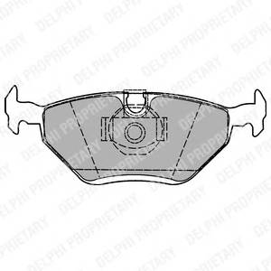 DELPHI LP1423 Комплект гальмівних колодок,