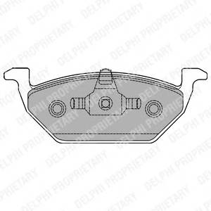 DELPHI LP1436 Комплект тормозных колодок,