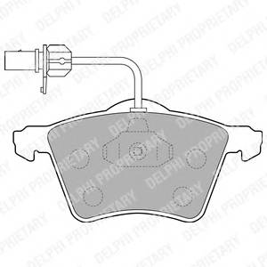 DELPHI LP1529 Комплект тормозных колодок,