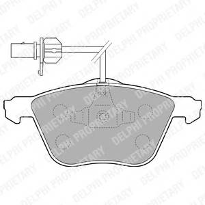 DELPHI LP1801 Комплект тормозных колодок,