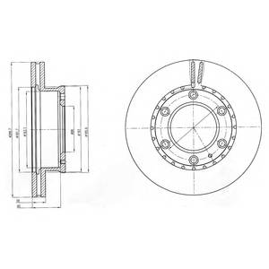 DELPHI BG4297 Тормозной диск