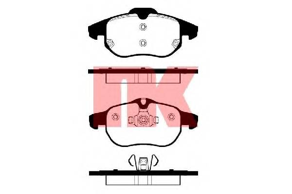 NK 223628 Комплект гальмівних колодок,