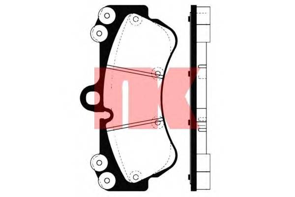 NK 224771 Комплект гальмівних колодок,