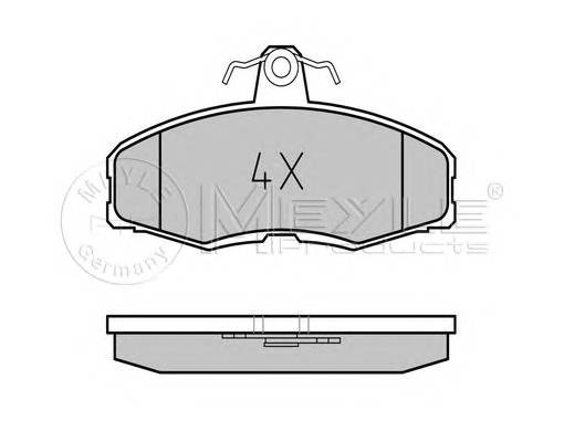 MEYLE 025 208 6117 Комплект тормозных колодок,