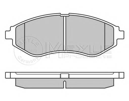 MEYLE 025 239 7417 Комплект тормозных колодок,