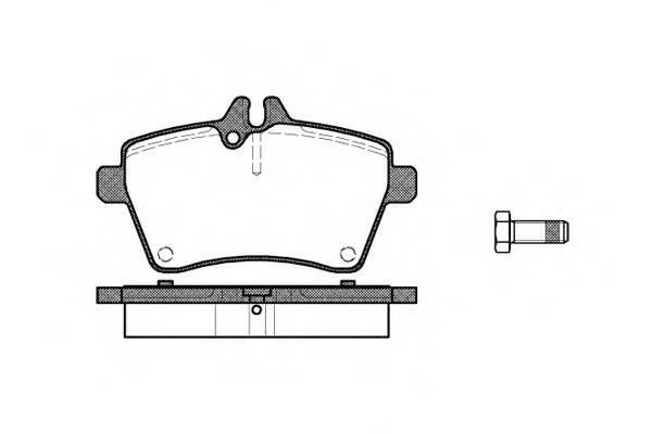 REMSA 1144.00 Комплект тормозных колодок,