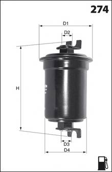 MECAFILTER ELE6003 Паливний фільтр