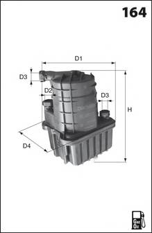 MECAFILTER ELG5348 Топливный фильтр