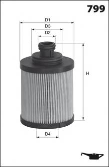 MECAFILTER ELH4351 Масляний фільтр