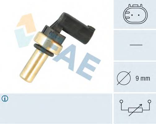 FAE 32705 Датчик, температура охолоджувальної