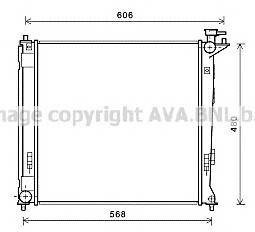 AVA QUALITY COOLING HY2284 Радиатор, охлаждение двигателя