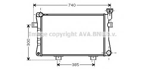 AVA QUALITY COOLING LA2015 Радиатор, охлаждение двигателя