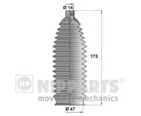 NIPPARTS N2845006 Комплект пильника, рульове