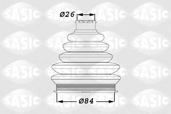 SASIC 1900016 Комплект пильника, приводний