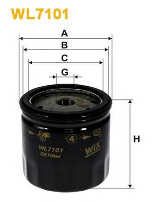 WIX FILTERS WL7101 Масляный фильтр