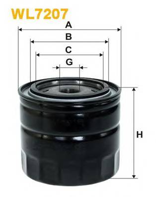 WIX FILTERS WL7207 Масляный фильтр