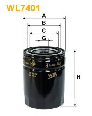 WIX FILTERS WL7401 Масляный фильтр