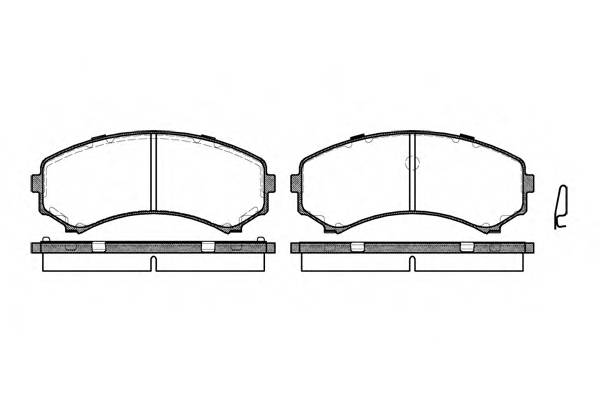 WOKING P2963.00 Комплект тормозных колодок,