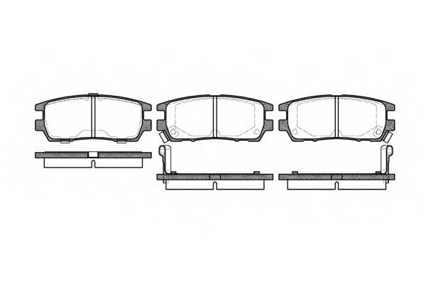 WOKING P5053.02 Комплект тормозных колодок,