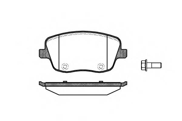 WOKING P6753.00 Комплект тормозных колодок,