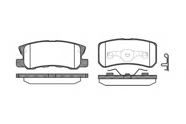 WOKING P9033.02 Комплект гальмівних колодок,