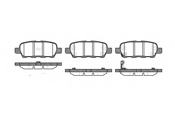 WOKING P9763.01 Комплект тормозных колодок,