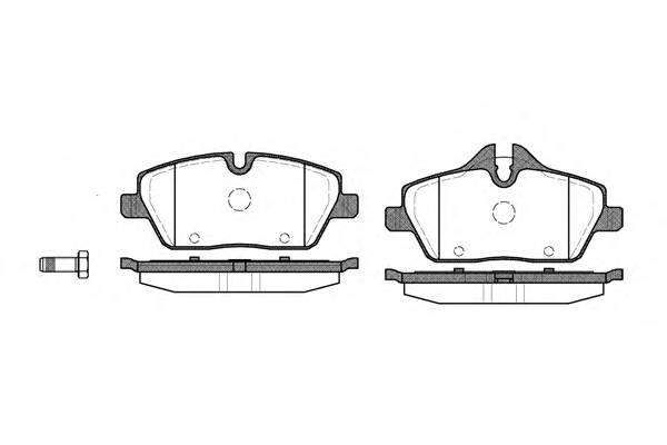 WOKING P10313.00 Комплект тормозных колодок,