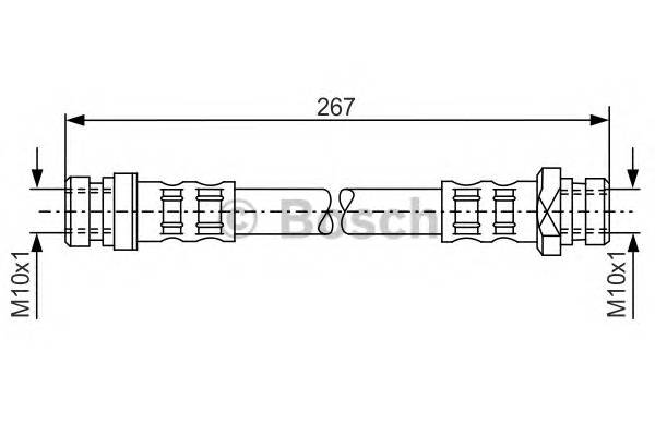 BOSCH 1 987 476 901 Гальмівний шланг