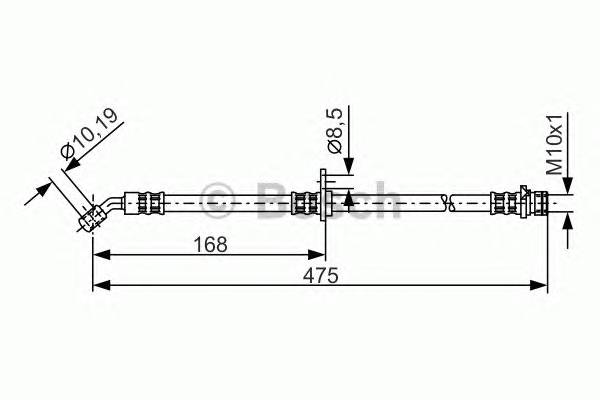 BOSCH 1 987 481 326 Гальмівний шланг