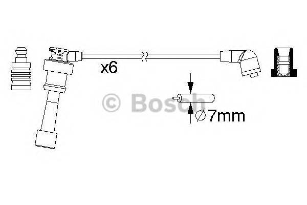 BOSCH 0 986 357 218 Комплект дротів запалювання