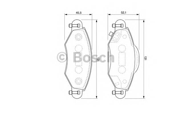 BOSCH 0 986 424 788 Комплект гальмівних колодок,