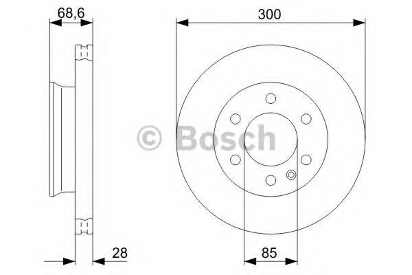 BOSCH 0 986 479 294 Тормозной диск