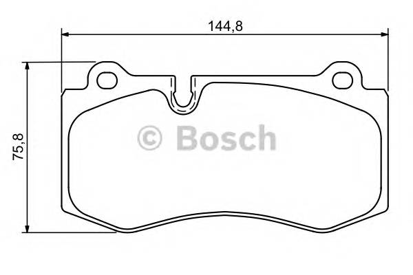 BOSCH 0 986 494 167 Комплект тормозных колодок,