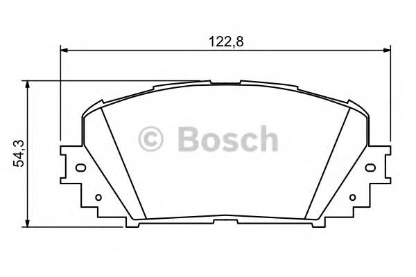 BOSCH 0 986 494 196 Комплект гальмівних колодок,